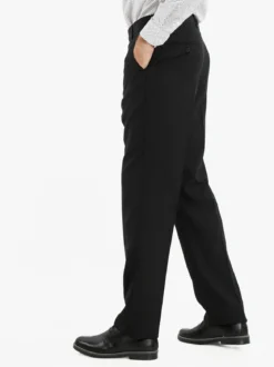 Sedony Collection Pantaloni classici da uomo taglie grandi - nero