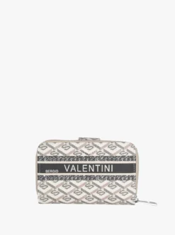 Sergio Valentini Portafoglio donna con bottone e zip - khaki