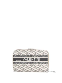 Sergio Valentini Portafoglio donna con bottone e zip - khaki