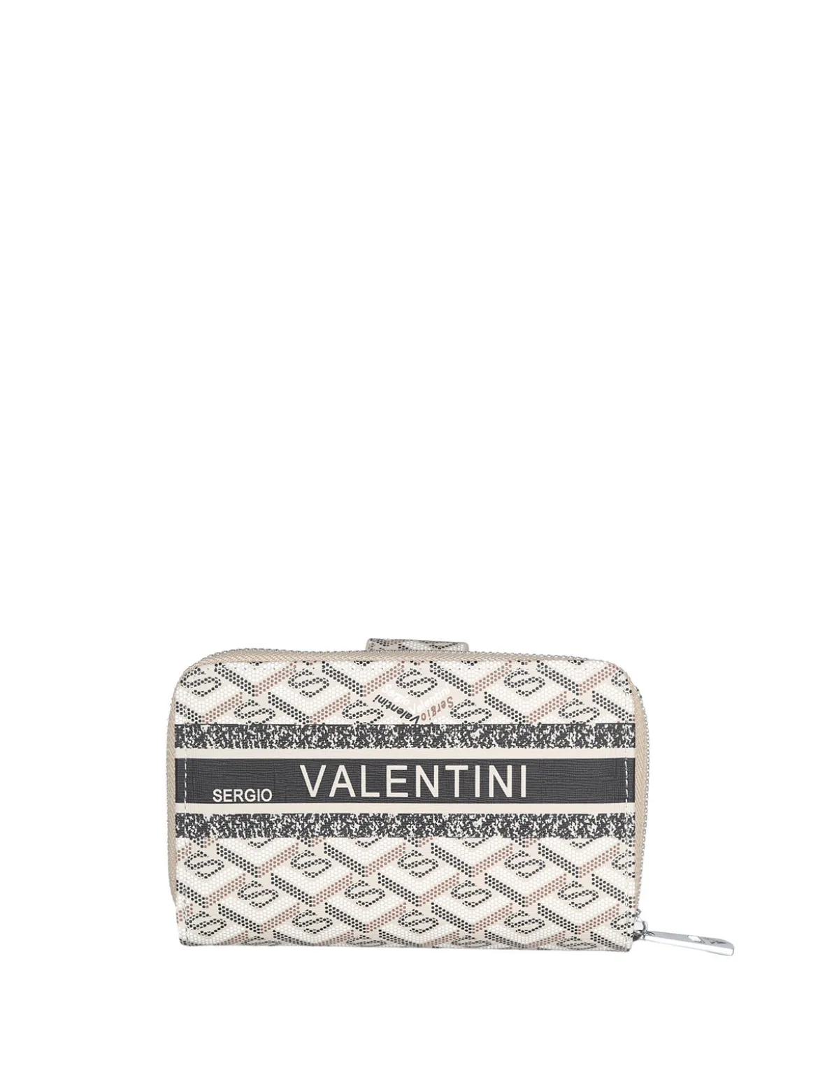 Sergio Valentini Portafoglio donna con bottone e zip - khaki