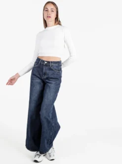 Sexy Sense Jeans donna a gamba larga - jeans