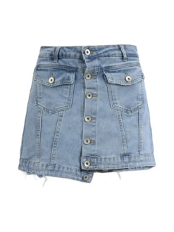 Sexy Sense Pantagonna in jeans con bottoni