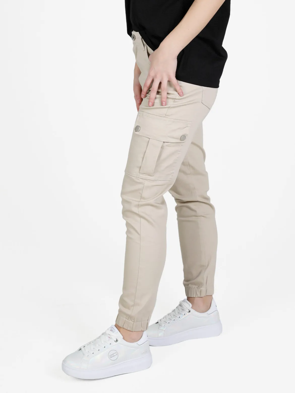 Sexy Sense Pantaloni cargo da donna con elastico alla caviglia