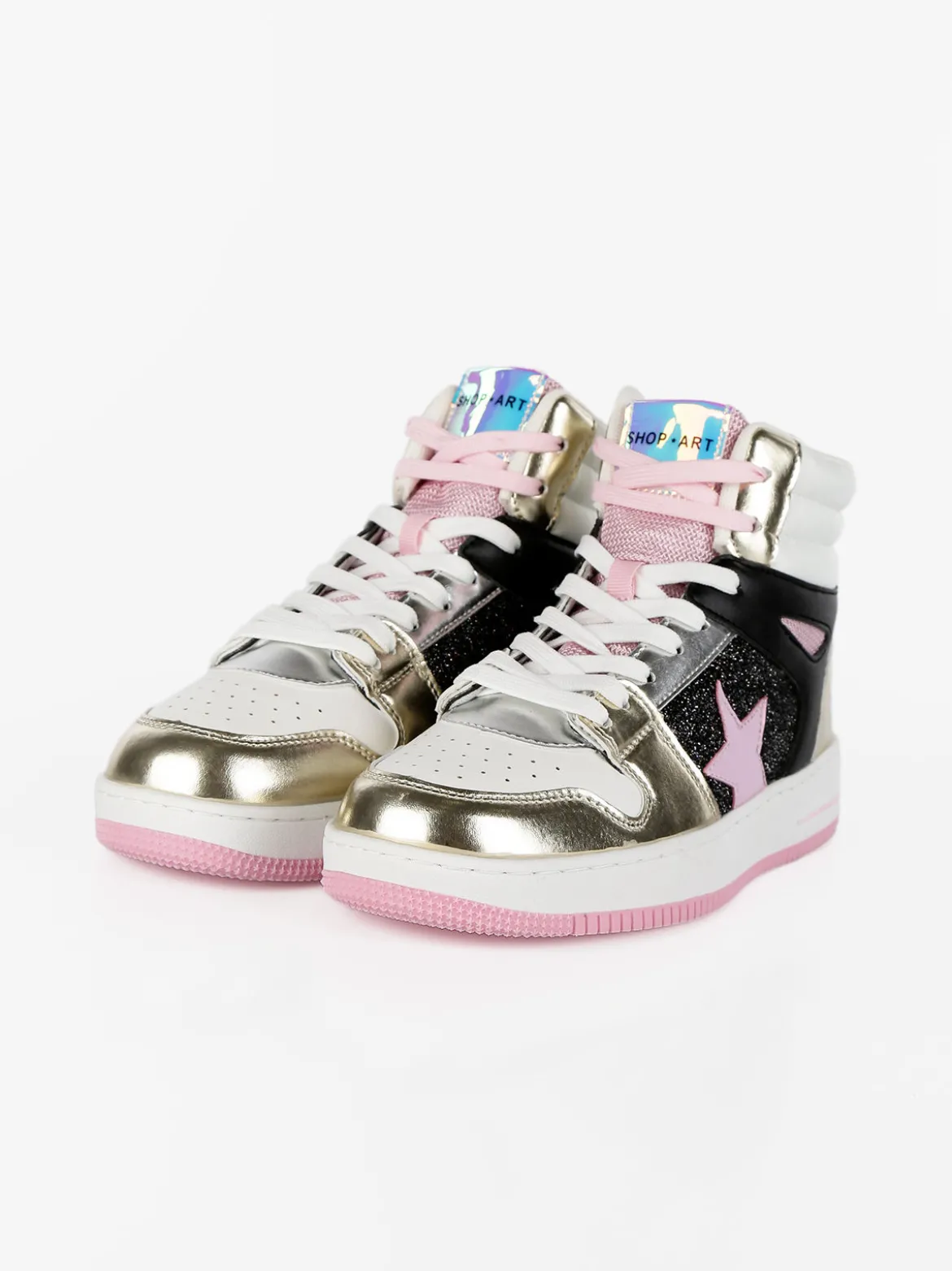 Shop Art BASKET HAILEY Sneakers alte donna bicolor