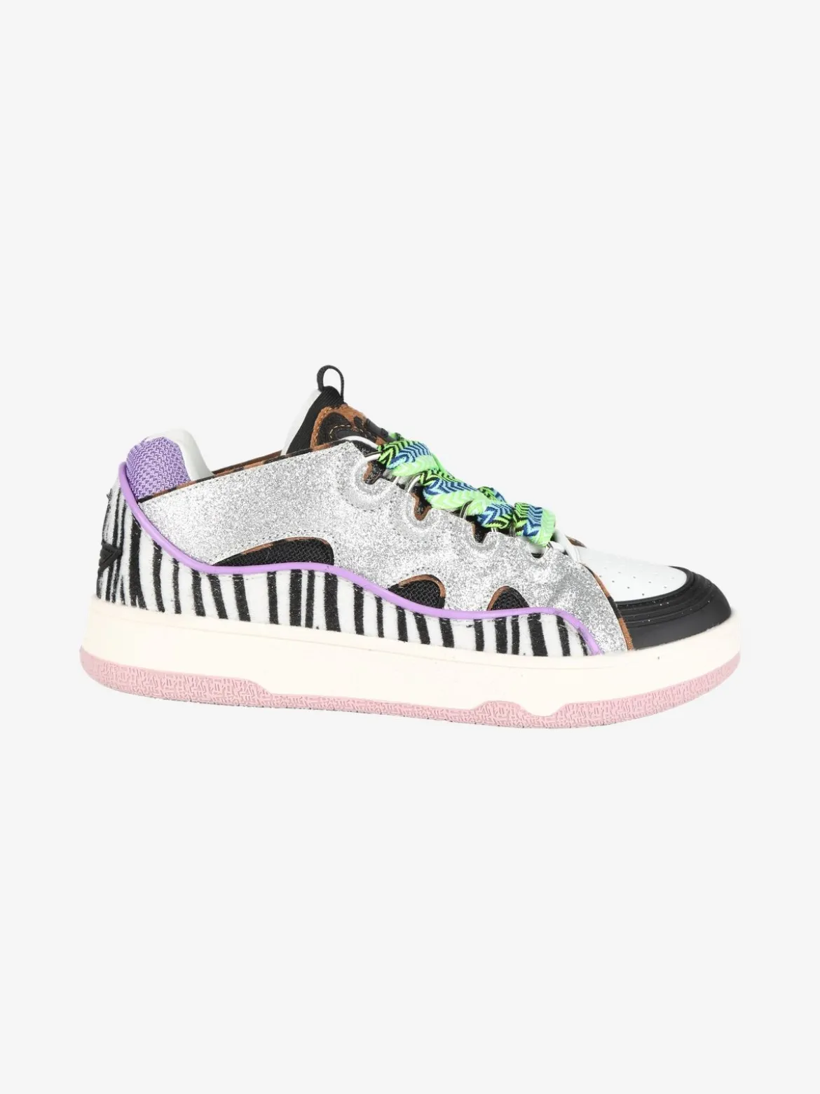 Shop Art CHUNKY WHOOPI Sneakers animalier donna con glitter