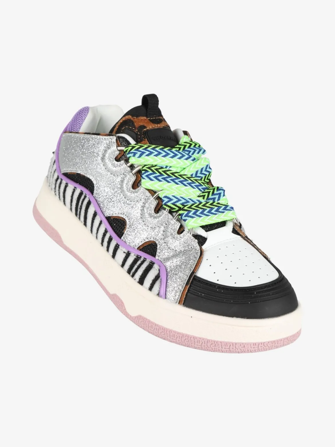 Shop Art CHUNKY WHOOPI Sneakers animalier donna con glitter