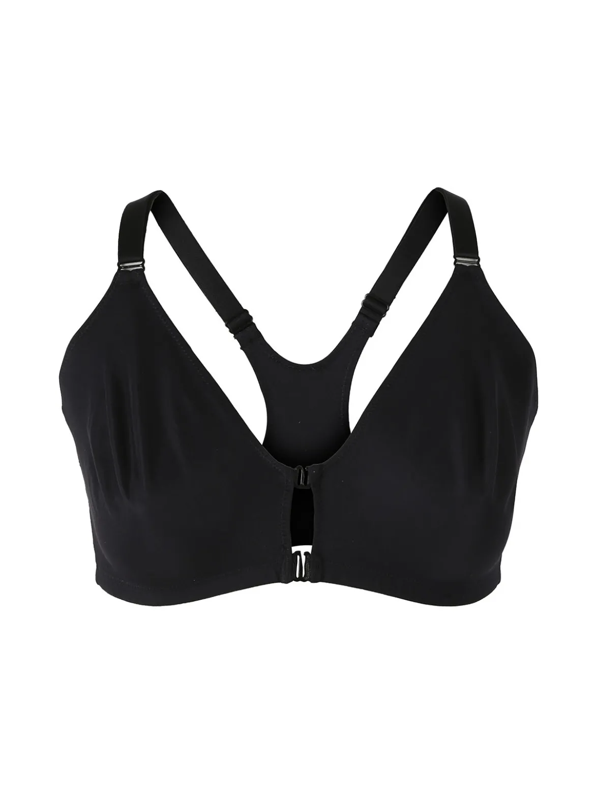 Sielei BEAUTY Reggiseno aperto davanti senza ferretto COPPA C- nero