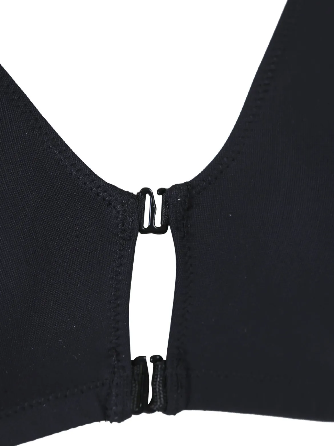 Sielei BEAUTY Reggiseno aperto davanti senza ferretto COPPA C- nero