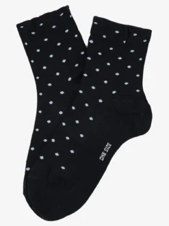 Sielei Calze corte da donna a pois - blu scuro