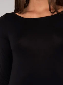 Sielei Maglia donna a maniche lunghe con scollo a barca