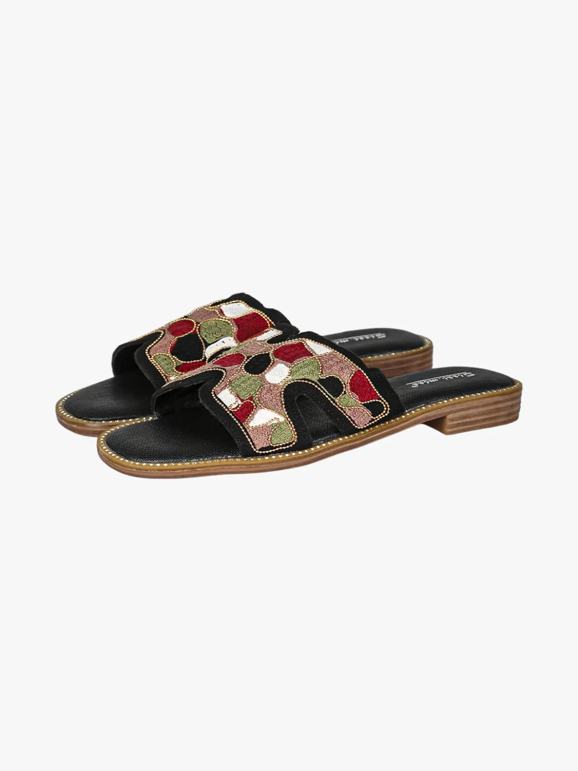 Sissi Miss Ciabatte basse da donna con fascia in tessuto - nero