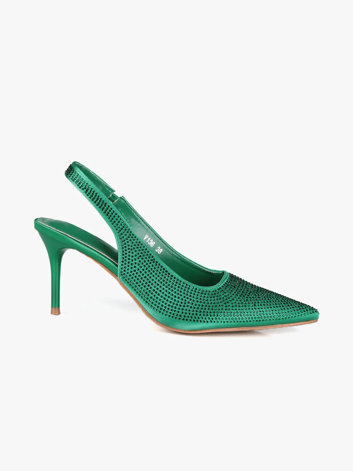 Sissi Miss Slingback donna con strass e cinturino elastico