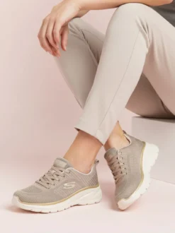 Skechers FASHION FIT 2.0 Moonlight glow Sneakers sportive da donna - taupe