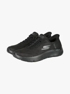 Skechers GO WALK FLEX Sneakers donna in pelle scamosciata - nero