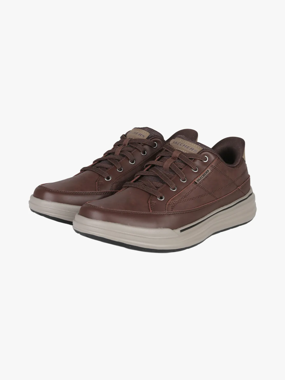 Skechers Sterling Hansel - Sneakers da uomo in pelle - moro