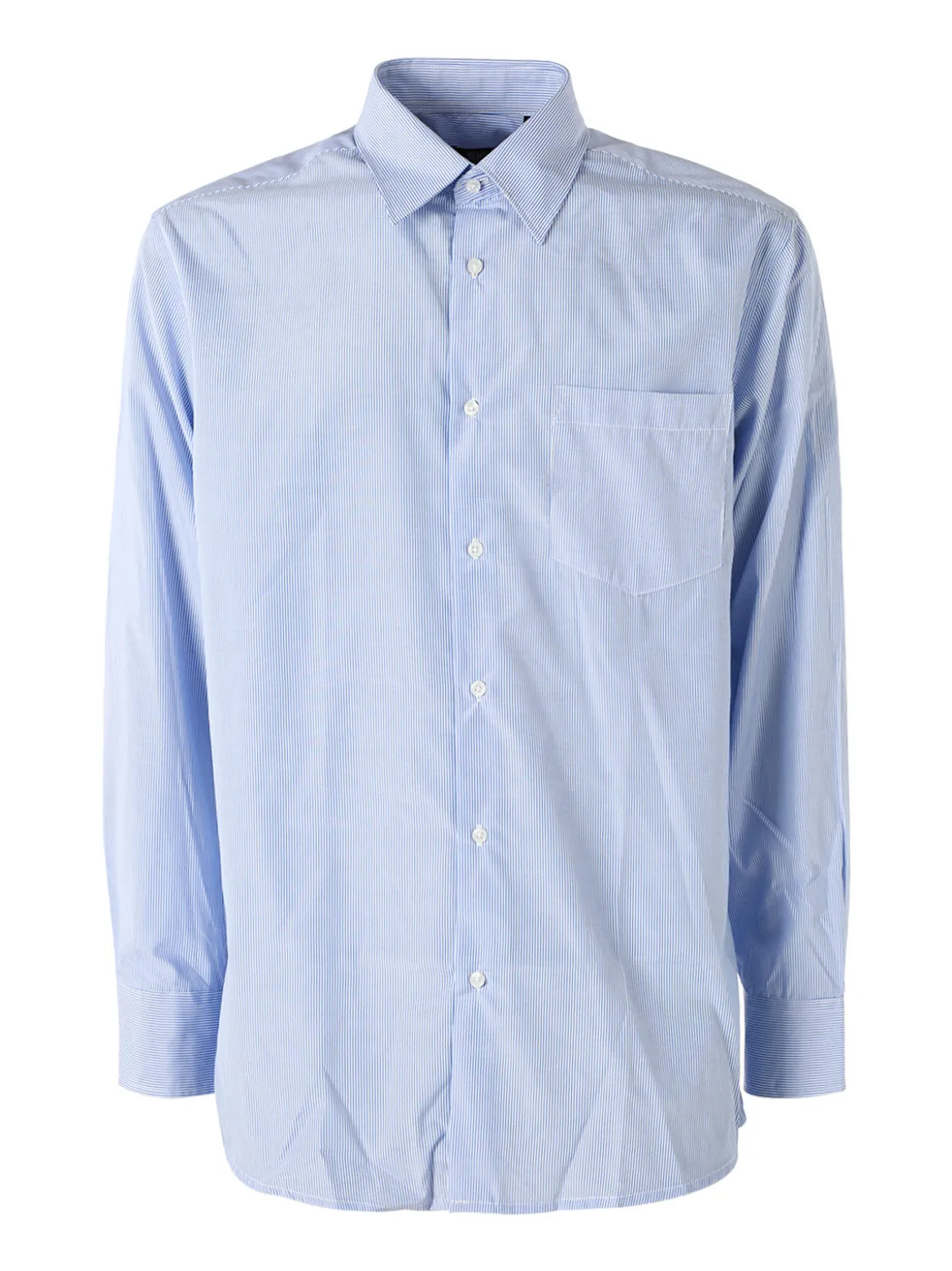 Sky Camicia rigata da uomo a maniche lunghe - azzurro