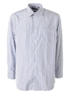 Sky Camicia rigata da uomo a maniche lunghe - blu scuro