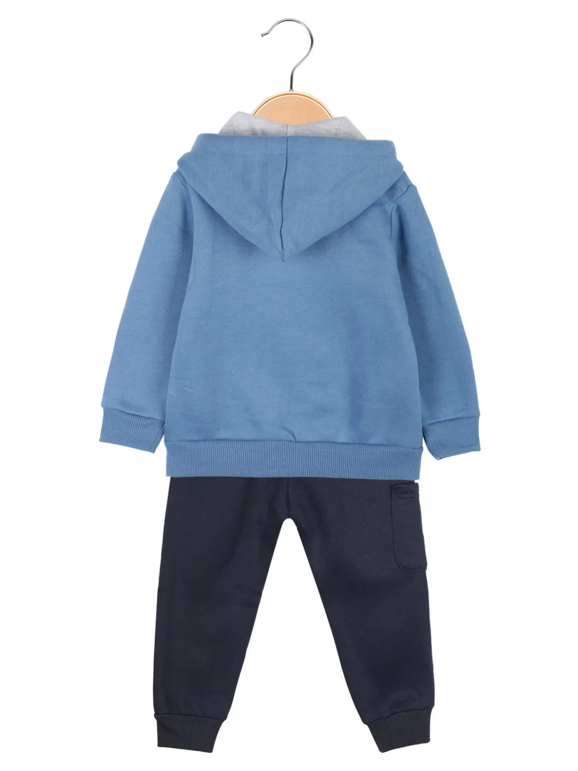 Small Gang Completo 3 pezzi da neonato con cappuccio e zip