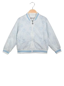 Smile Yes Giacca da bambina modello bomber con ricami