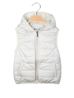 Smile Yes Gilet imbottito da bambina con cappuccio