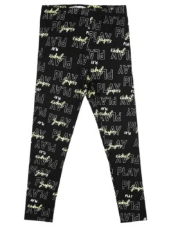 Smile Yes Leggings da bambina con stampa scritte
