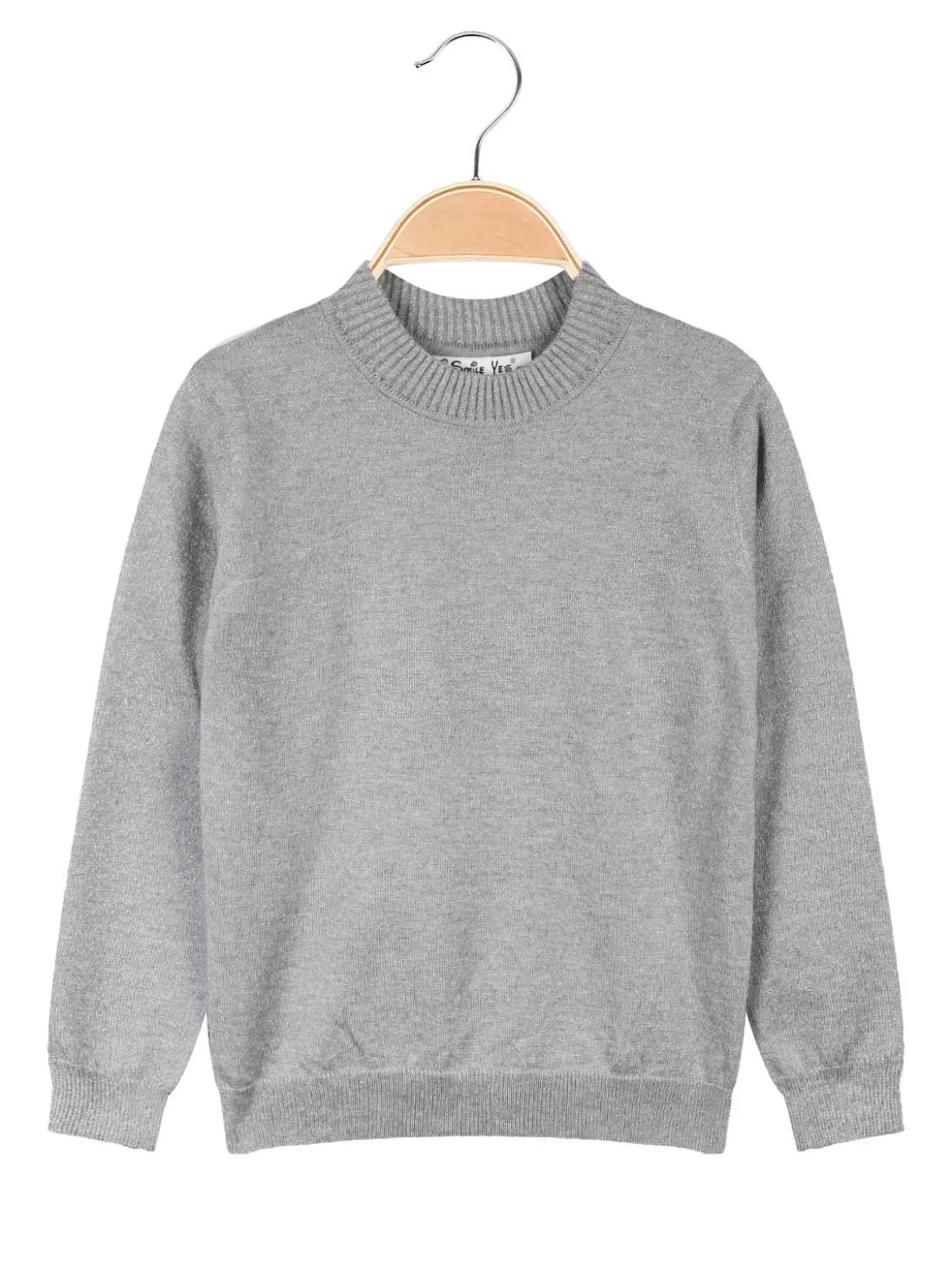 Smile Yes Maglia lupetto da bambina in lurex