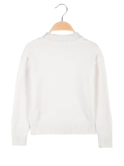 Smile Yes Maglione girocollo da bambina in ciniglia
