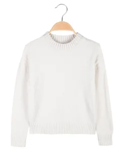 Smile Yes Maglione girocollo da bambina in ciniglia