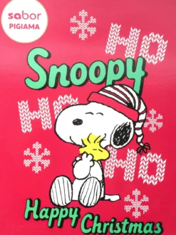 Snoopy Pigiama natalizio da bambino in cotone interlock