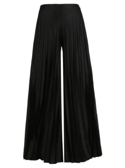 Sofy'S Chic Pantaloni donna plissettati a gamba larga