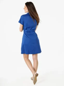 Solada Abito a camicia da donna con maniche corte e bottoni - blu