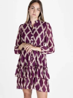 Solada Abito donna a maniche lunghe con scollo a camicia