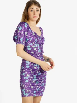 Solada Abito donna a tubino drappeggiato multicolor