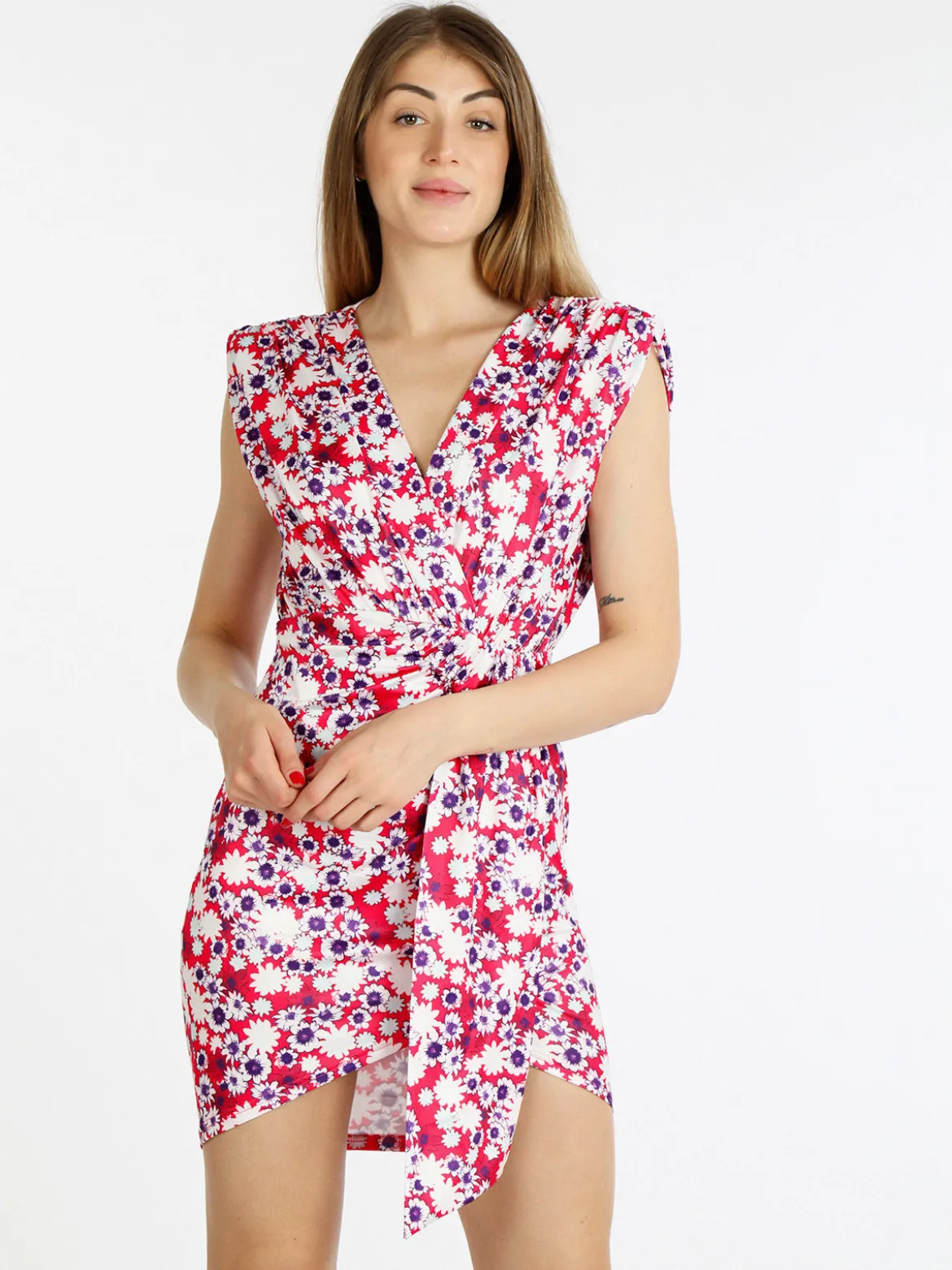 Solada Abito donna drappeggiato a fiori