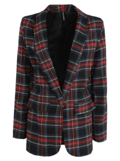 Solada Blazer da donna aperto scozzese