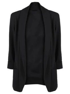 Solada Blazer donna aperto con maniche a 3/4
