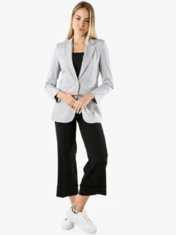 Solada Blazer donna con bottone - grigio