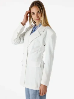 Solada Blazer donna elegante a doppiopetto - bianco