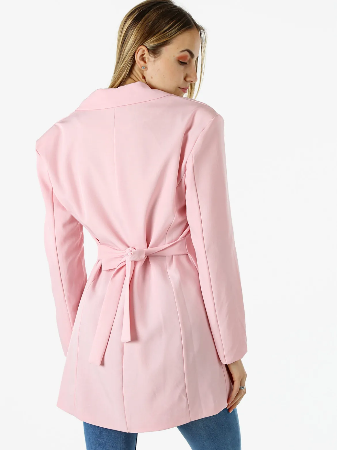 Solada Blazer donna elegante a doppiopetto - rosa