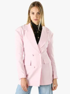 Solada Blazer donna elegante a doppiopetto - rosa