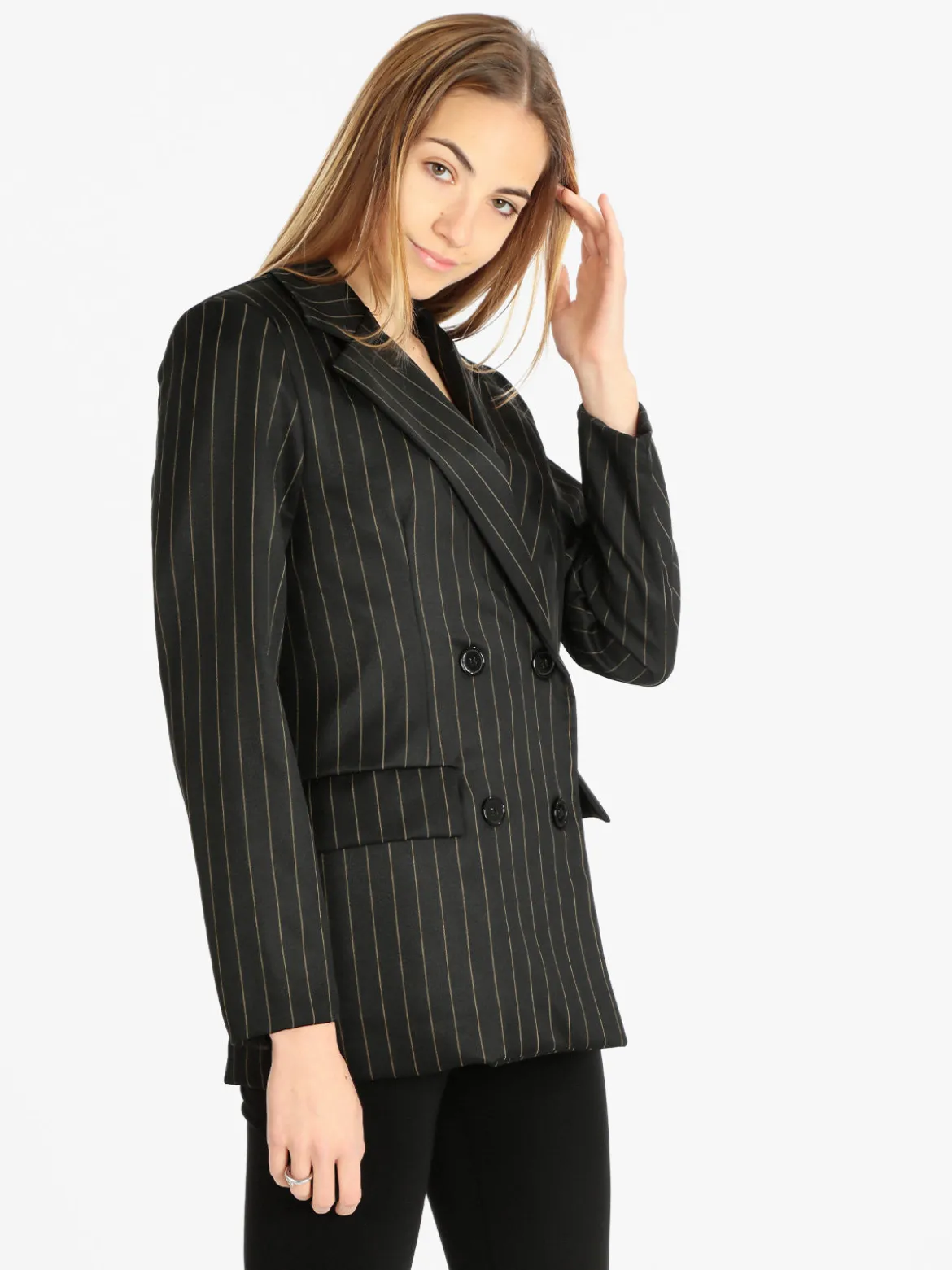 Solada Blazer donna gessato doppiopetto
