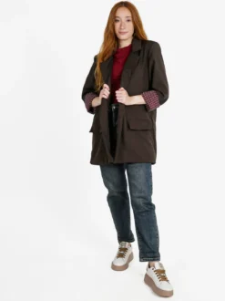 Solada Blazer donna oversize - moro