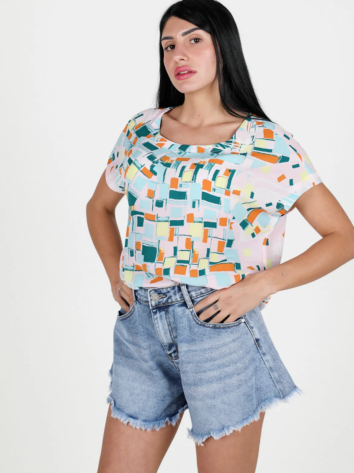 Solada Blusa donna a maniche corte