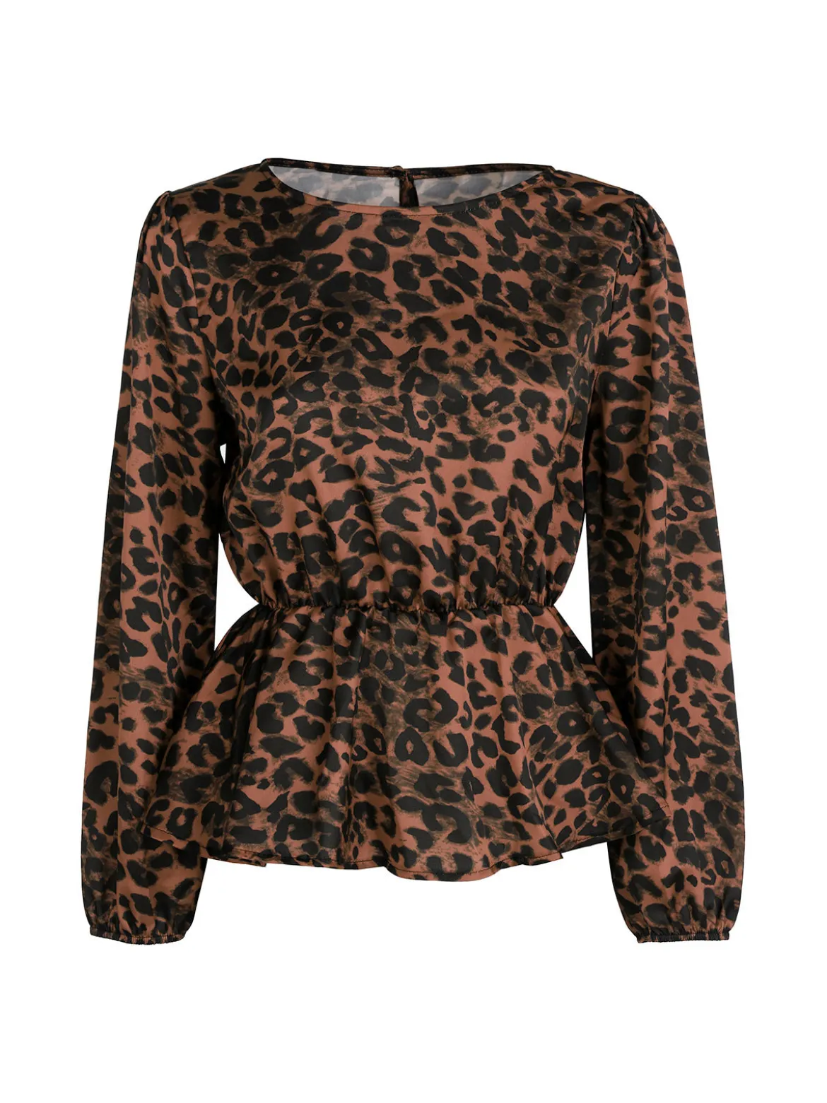 Solada Blusa donna a maniche lunghe con stampa animalier
