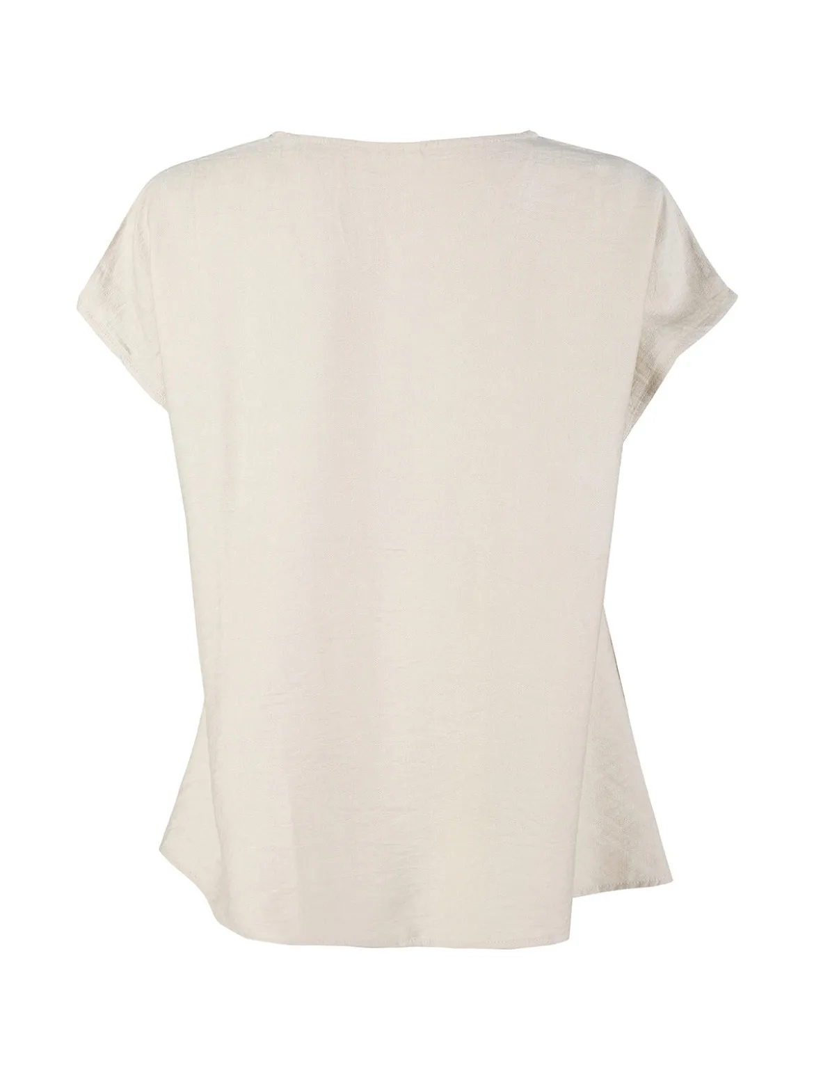 Solada Blusa donna senza maniche con scollo a V - beige
