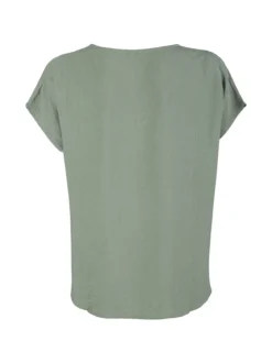 Solada Blusa donna senza maniche con scollo a V - verde