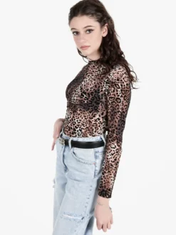 Solada Body donna animalier a maniche lunghe