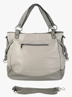 Solada Borsa a spalla da donna bicolore - grigio chiari