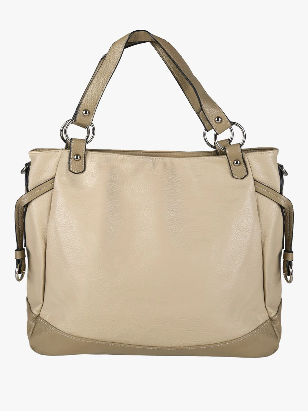 Solada Borsa a spalla da donna bicolore - taupe