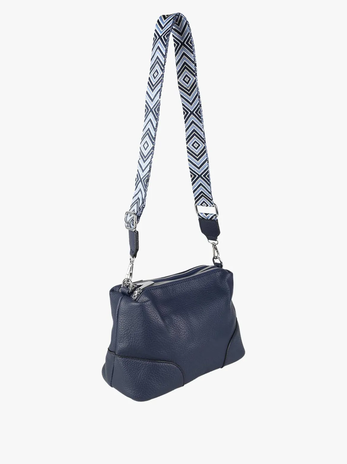 Solada Borsa a tracolla da donna in ecopelle - blu scuro
